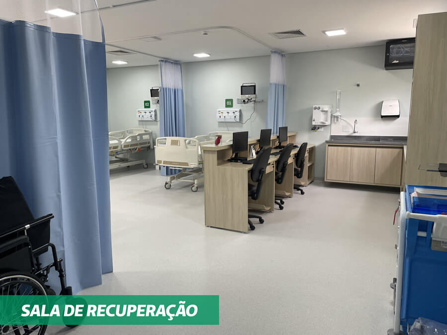 Setor de Hemodinâmica no Hospital Unimed